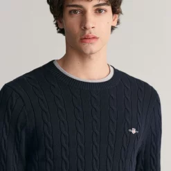 ruffords_country_lifestyle_gant_Cotton_Cable_Knit_Crew_Neck_Sweater2