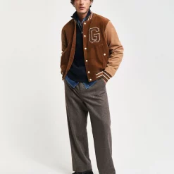 GANT Textured Cotton Half-Zip Sweater - Evening Blue