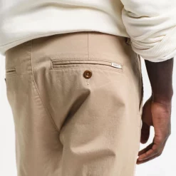 GANT Slim Fit Twill Chinos - Dark Khaki