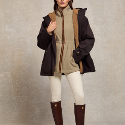 Holland Cooper Country Longline Fleece - Sage